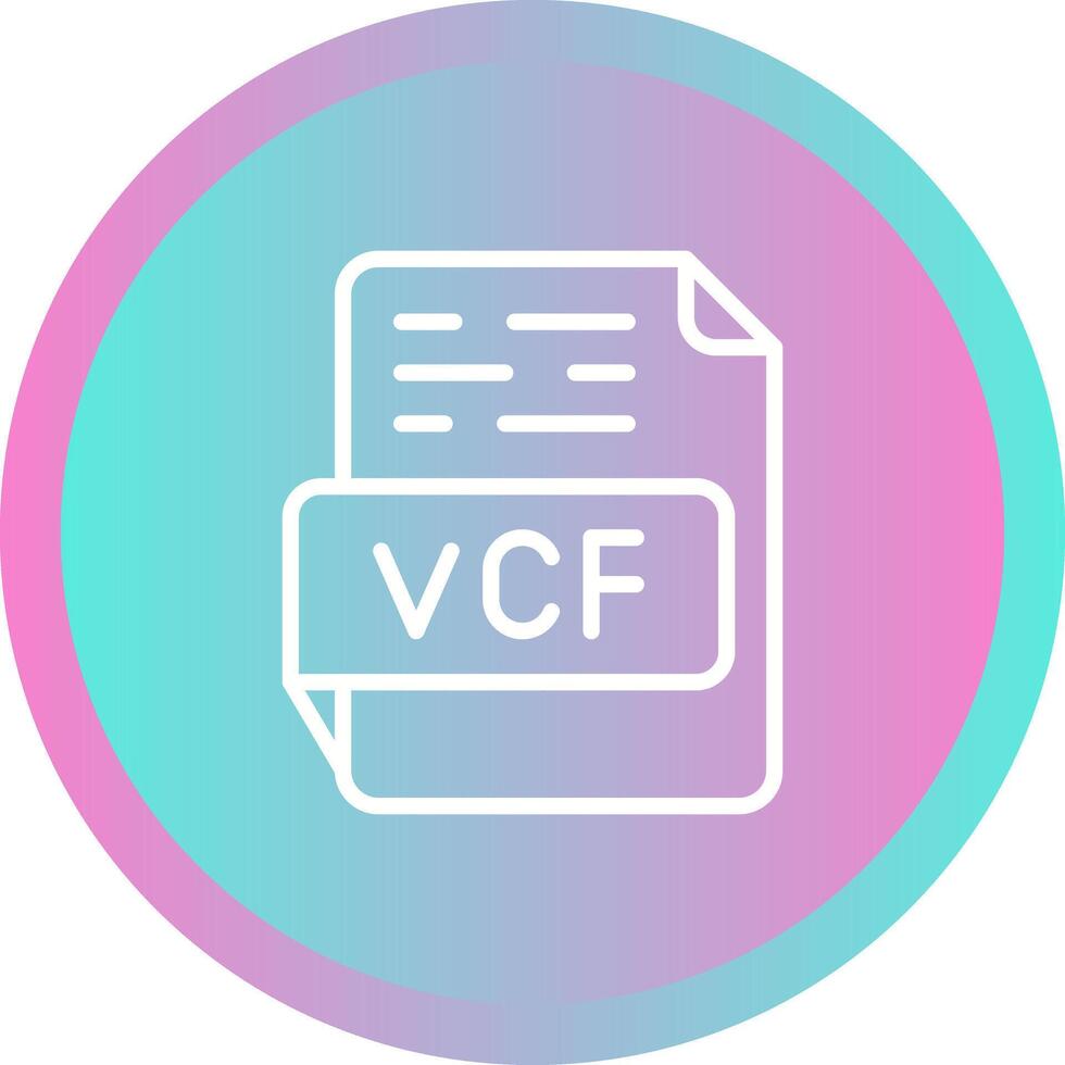 vcf vector icono