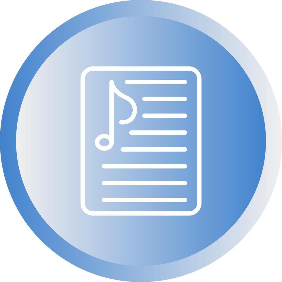 Music Playlist Vector Icon