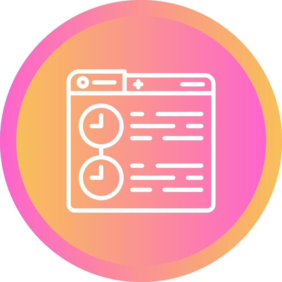 Timeline Vector Icon
