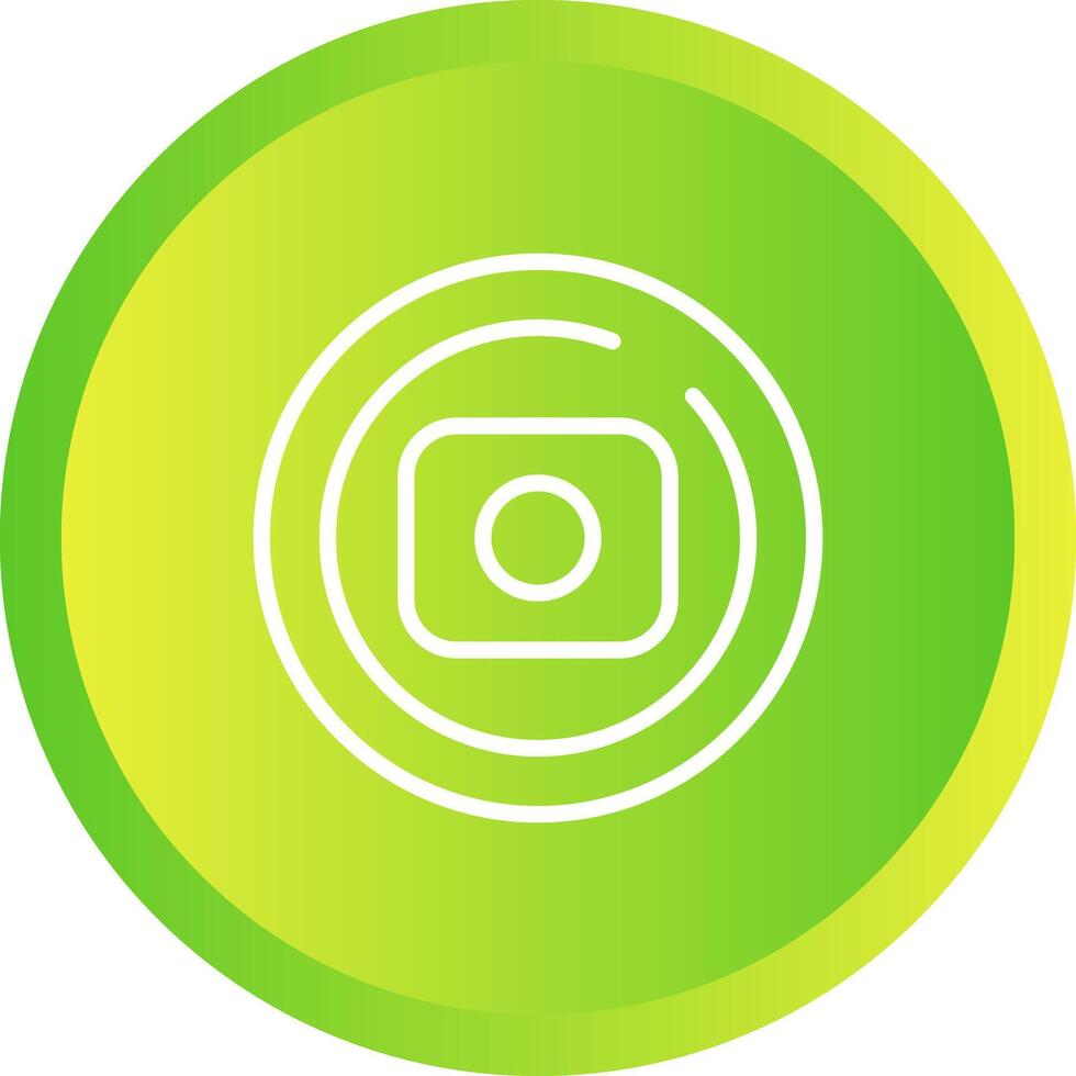 grabar circulo vector icono