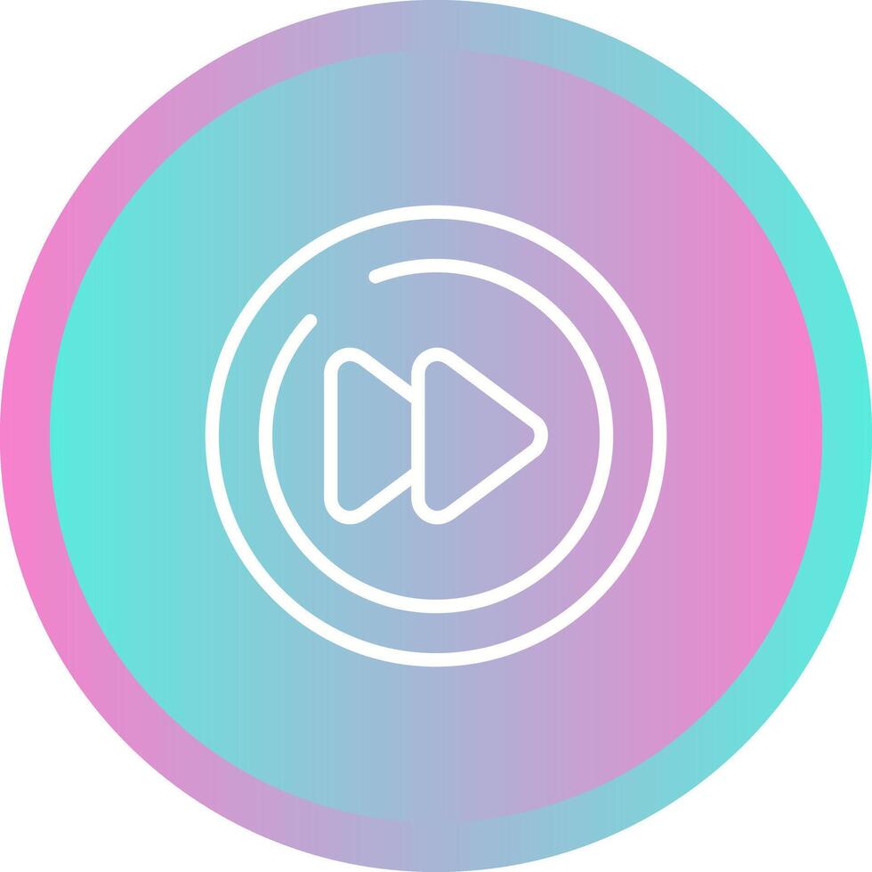 Video Next Track Circle Vector Icon