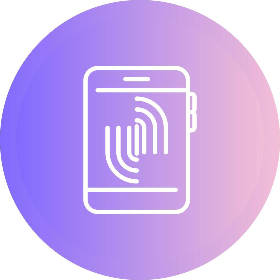 Fingerprint Scanning Vector Icon