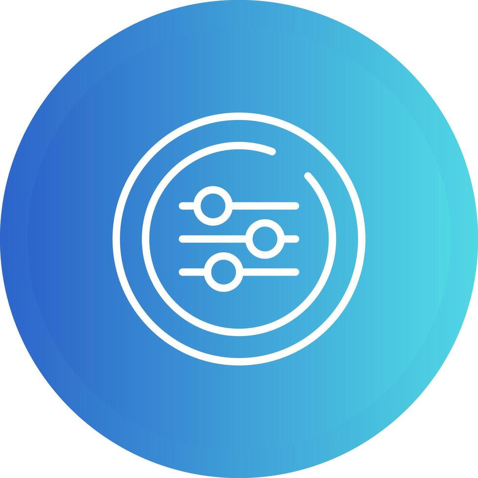 Equalizer Circle Vector Icon