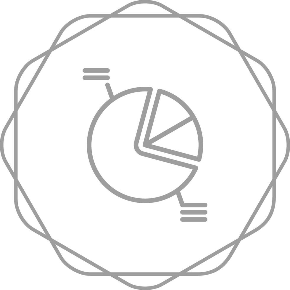 icono de vector de gráfico circular