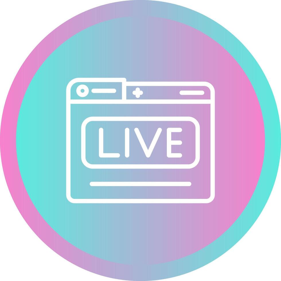 Live Stream Vector Icon