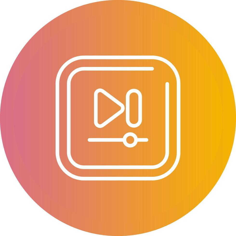 Video Next Track Square Vector icon