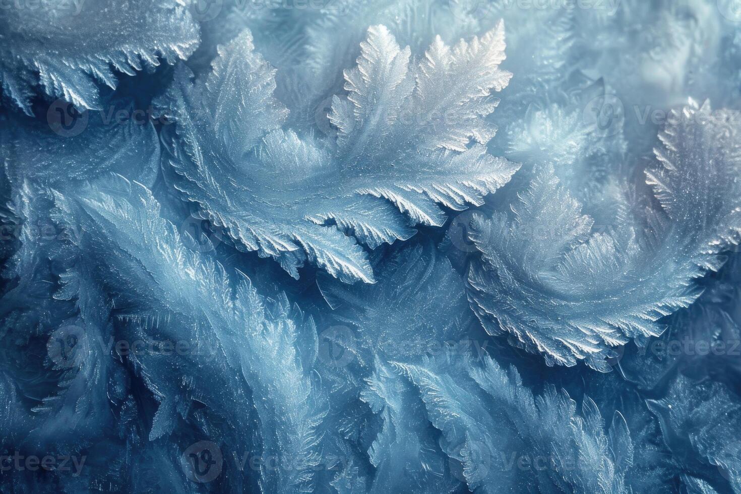 AI generated Blue textured ice. Abstract ice texture photo