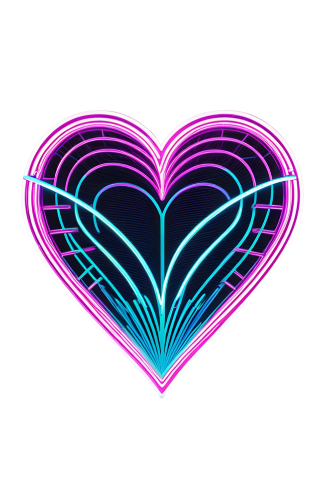 AI generated Love Futuristic Png Illustration Png Transparent Background