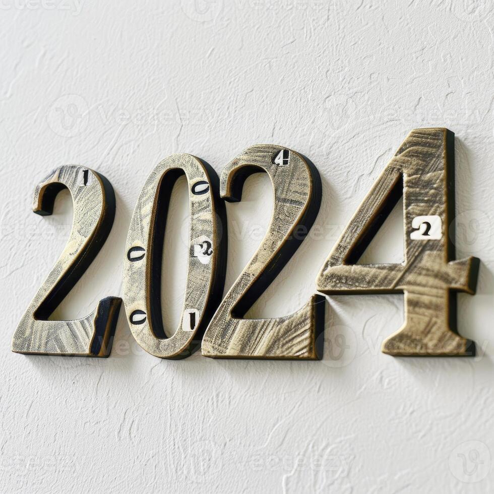 AI generated Happy New year 2024 photo