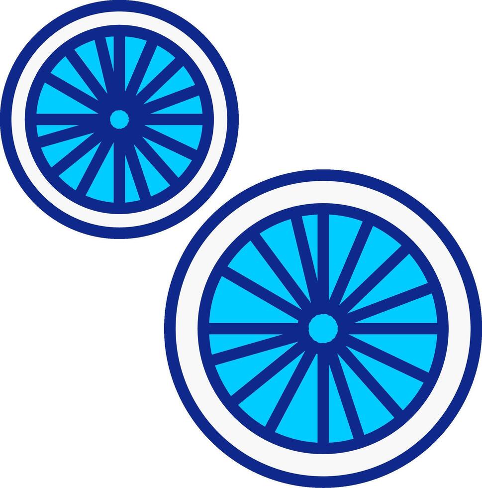 Lima azul lleno icono vector