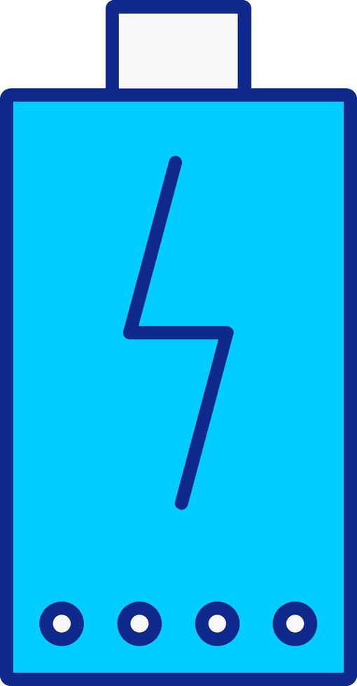 Power Blue Filled Icon vector