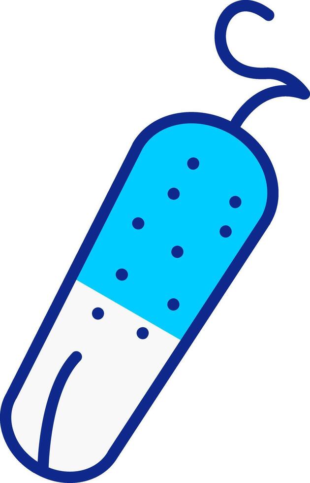 Pickle Blue Filled Icon vector