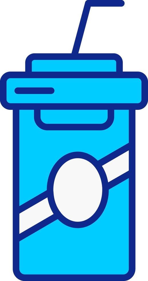Soft drink Blue Filled Icon vector