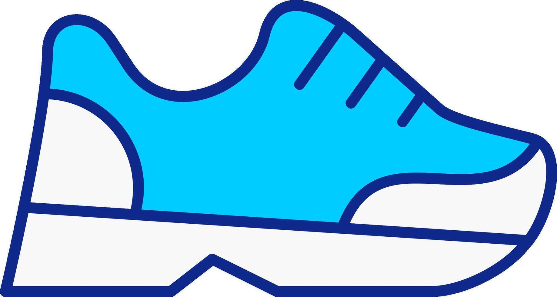 Joggers Blue Filled Icon vector