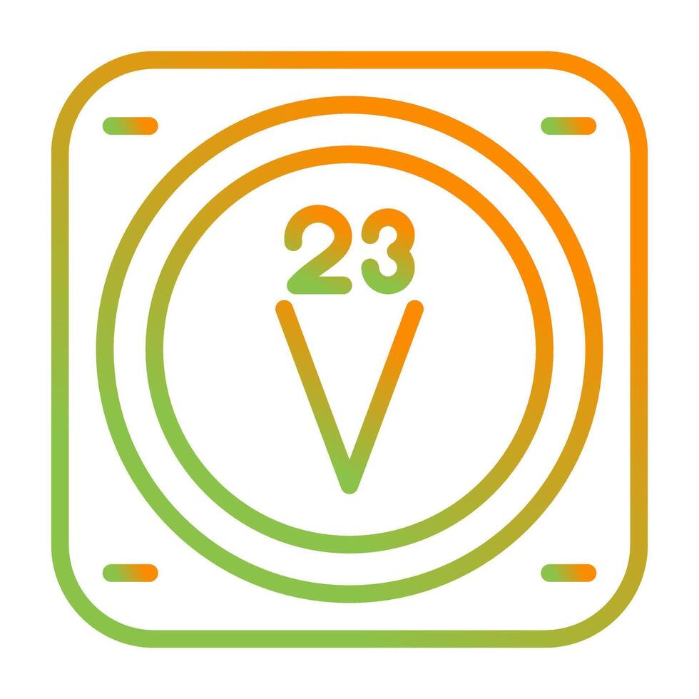 Vanadium Vector Icon