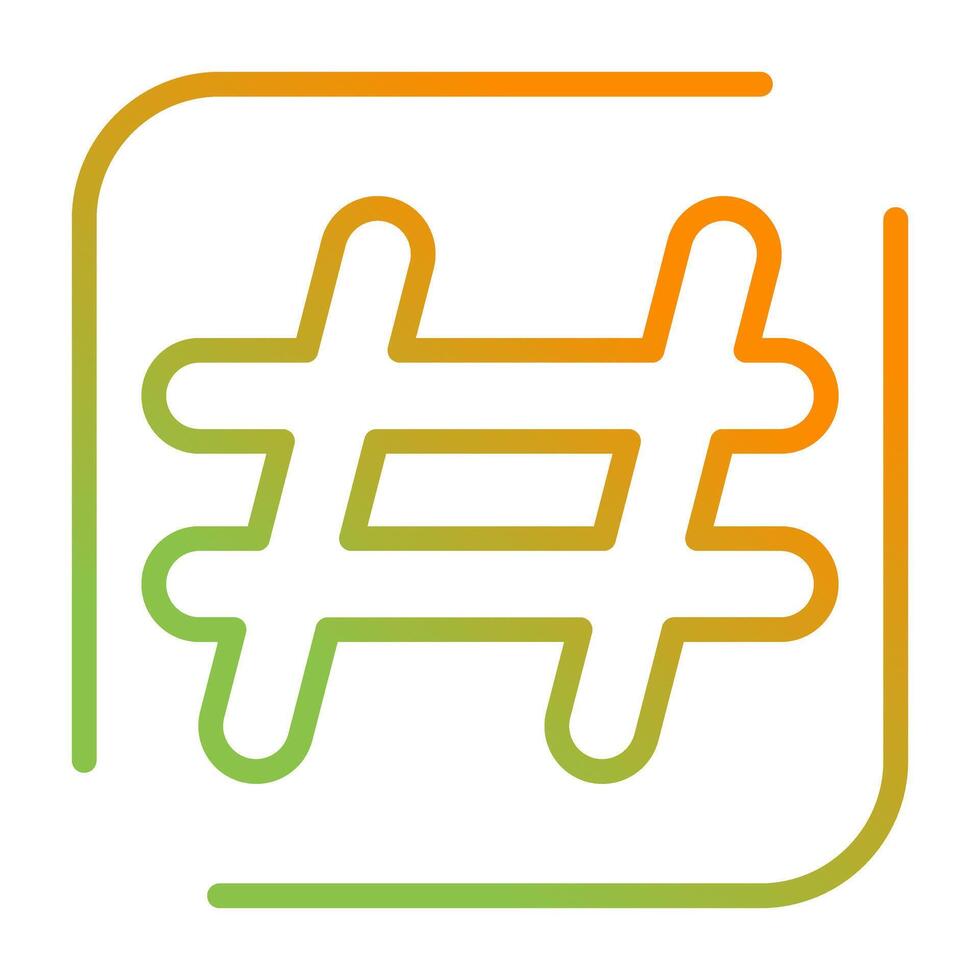 Hashtag Vector Icon