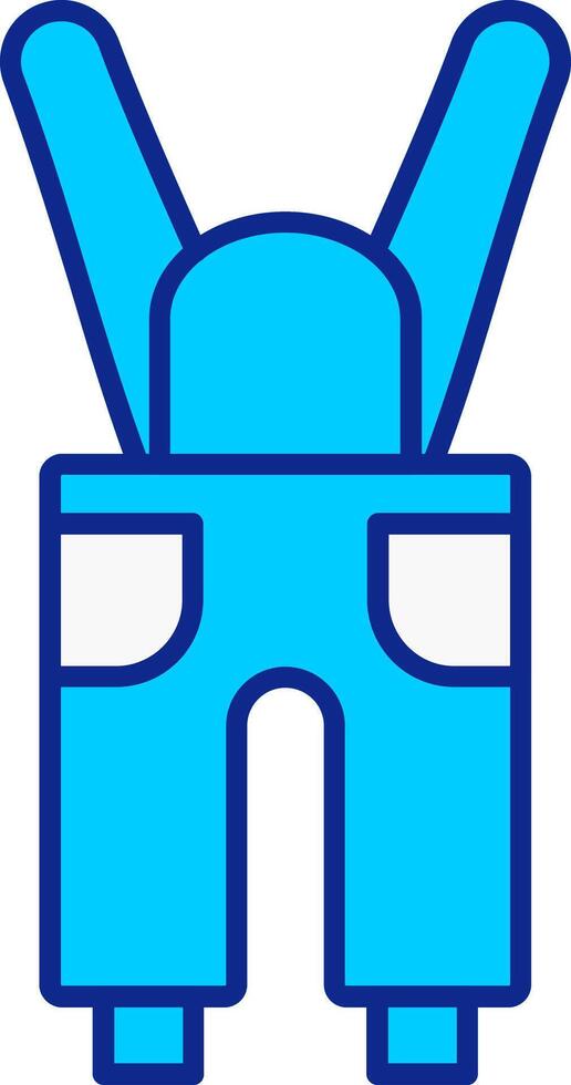 Coveralls Blue Filled Icon vector