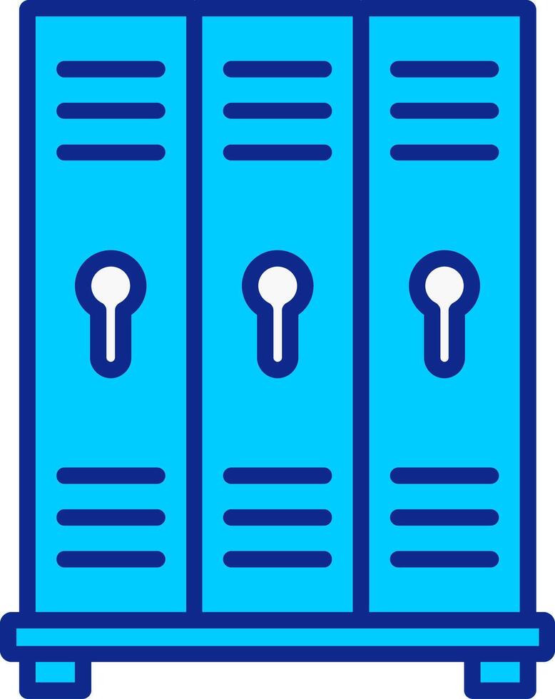 Lockers Blue Filled Icon vector