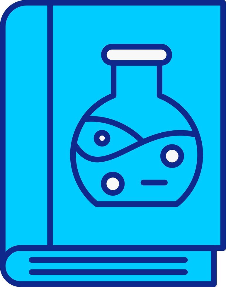 Book Blue Filled Icon vector