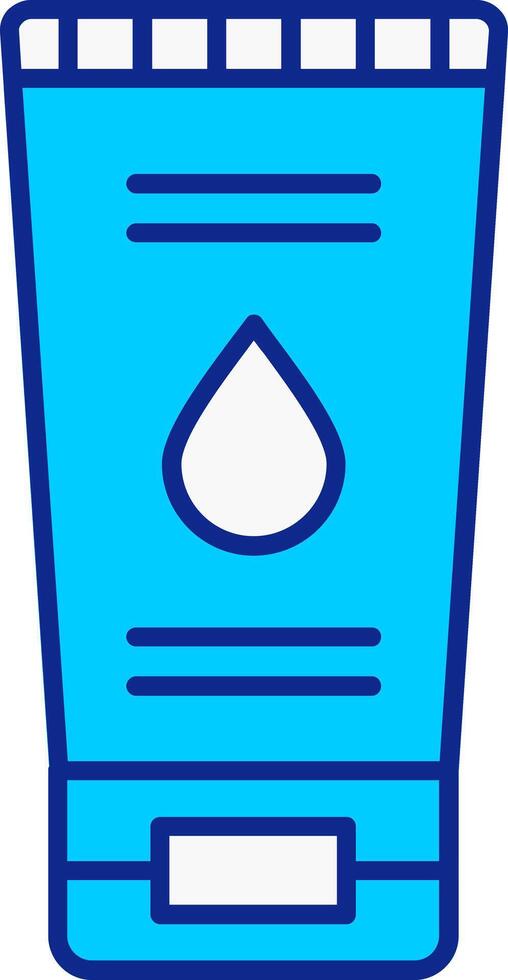Face Wash Blue Filled Icon vector