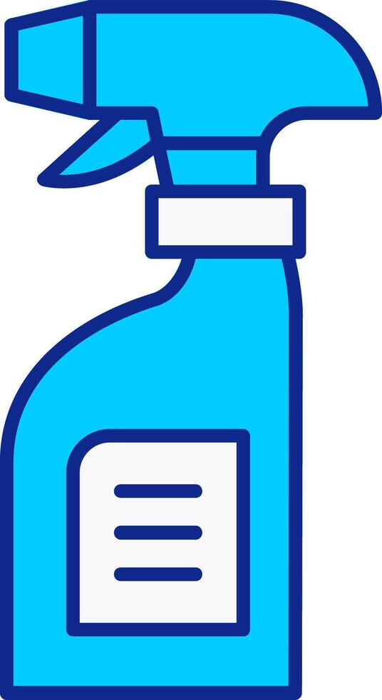 Cleaning Spray Blue Filled Icon vector