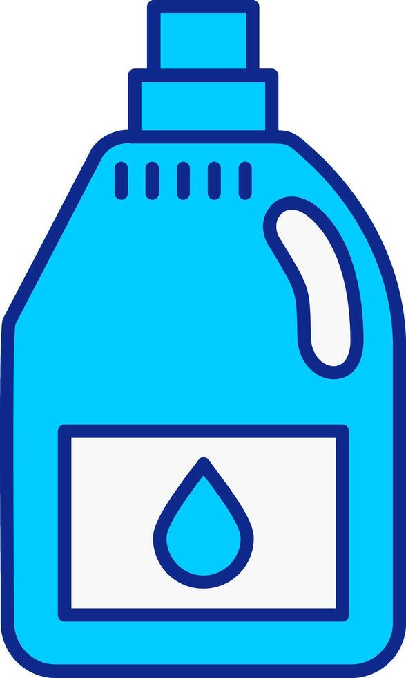 Detergent Blue Filled Icon vector
