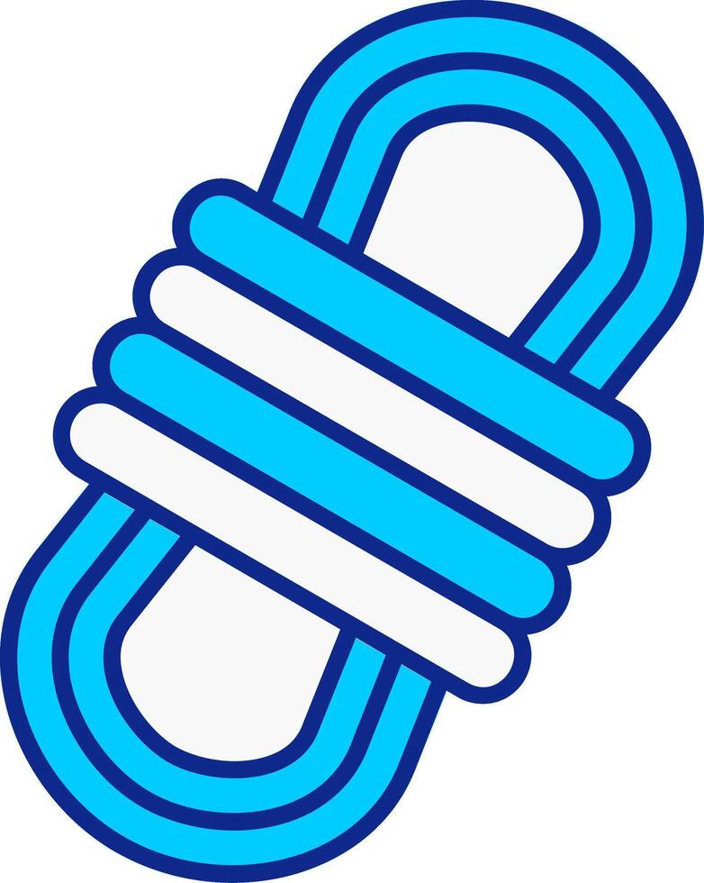 Rope Blue Filled Icon vector