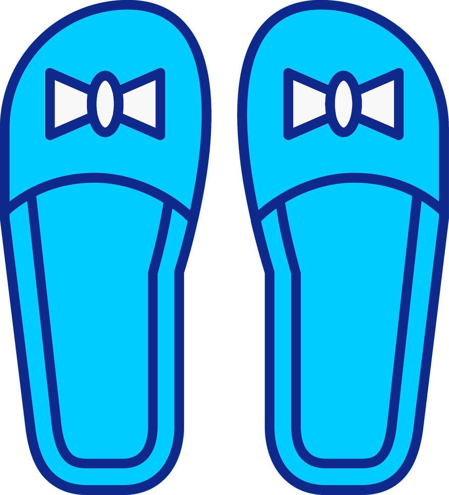 zapatillas azul lleno icono vector