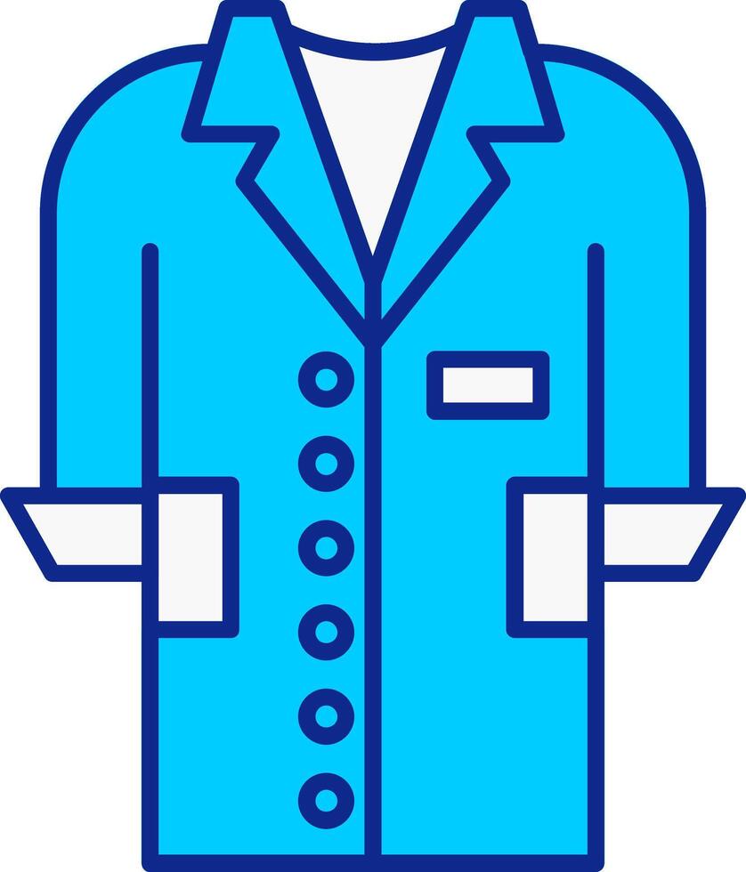 Saco azul lleno icono vector