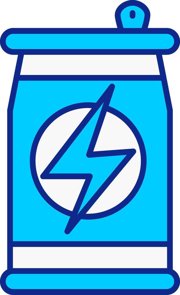 Energy Drink Blue Filled Icon vector