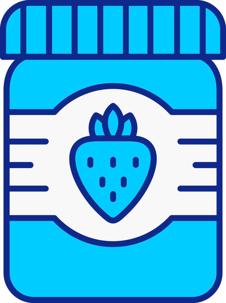 Jam Blue Filled Icon vector