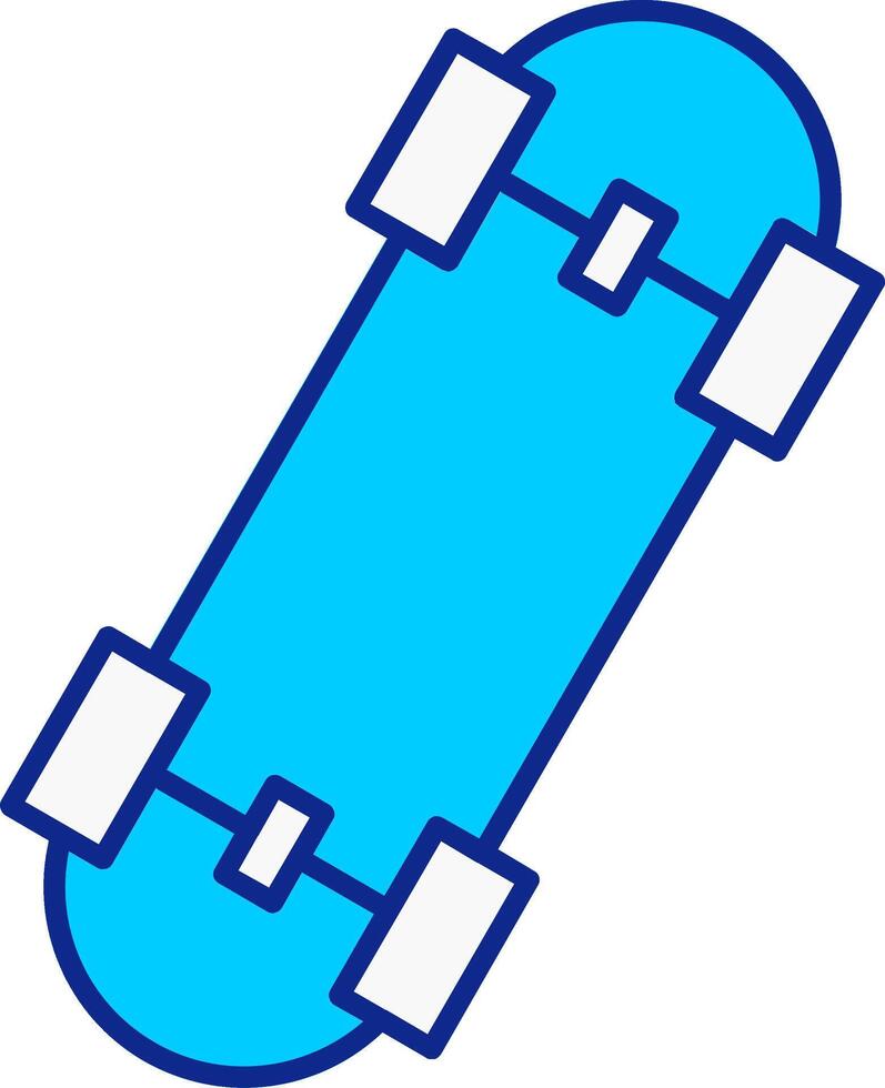 Skates Blue Filled Icon vector