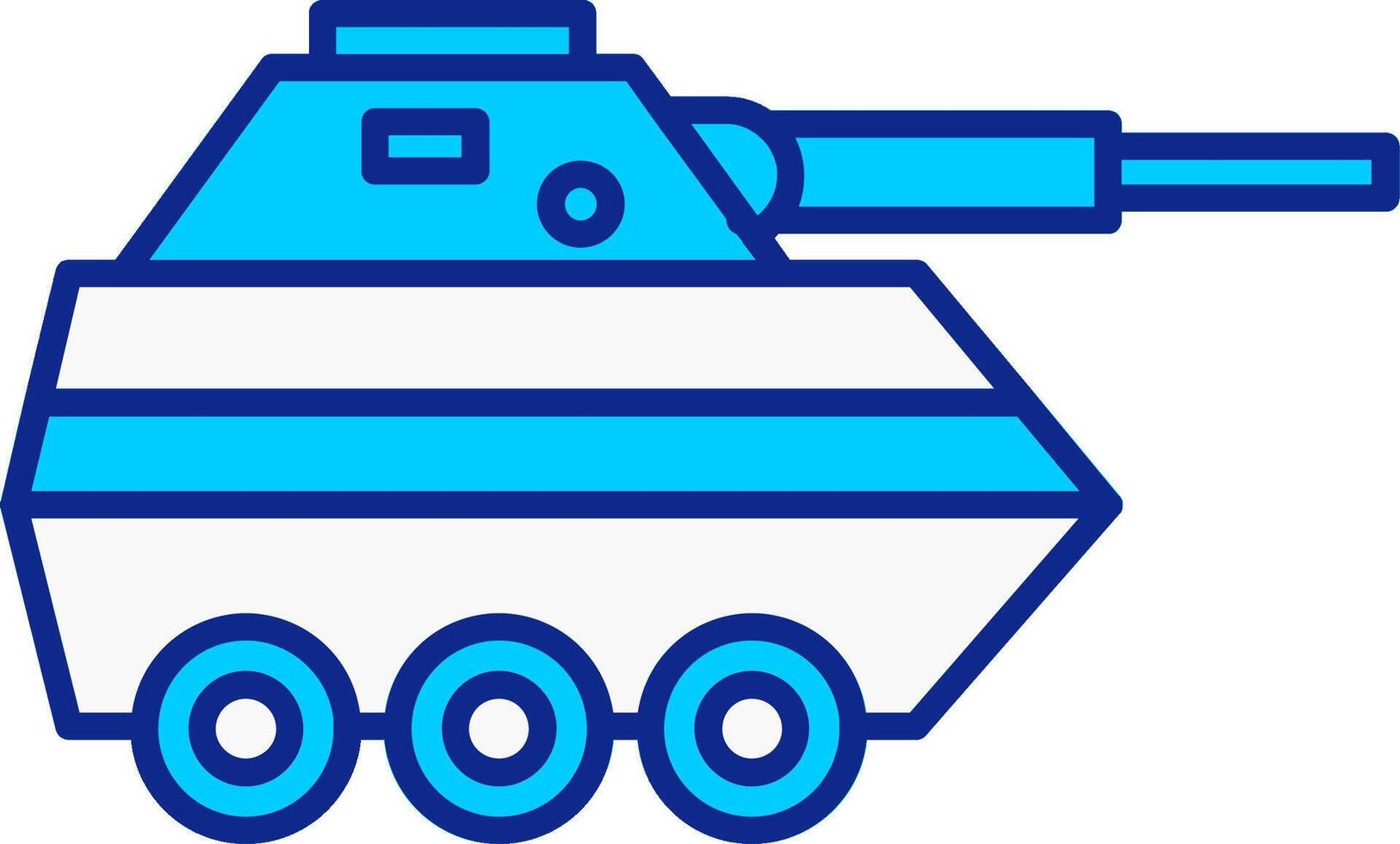 infantería camioneta azul lleno icono vector