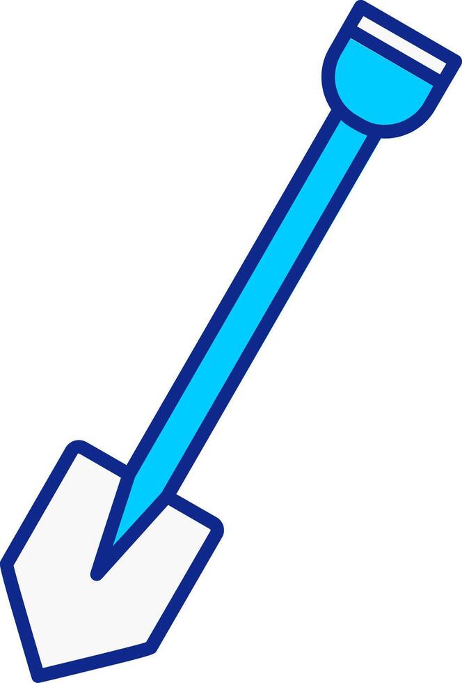 Shovel Blue Filled Icon vector