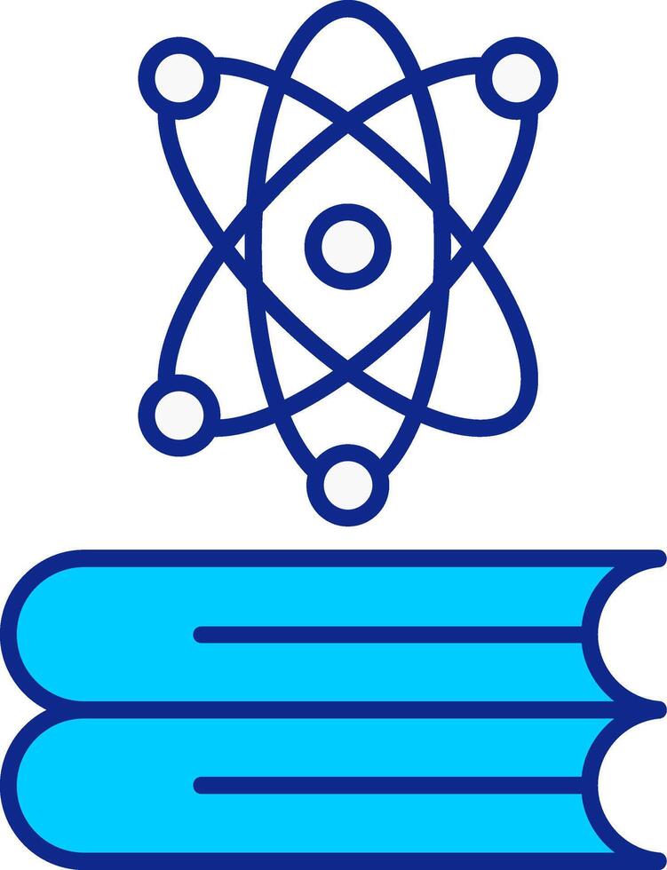 Knowledge Blue Filled Icon vector