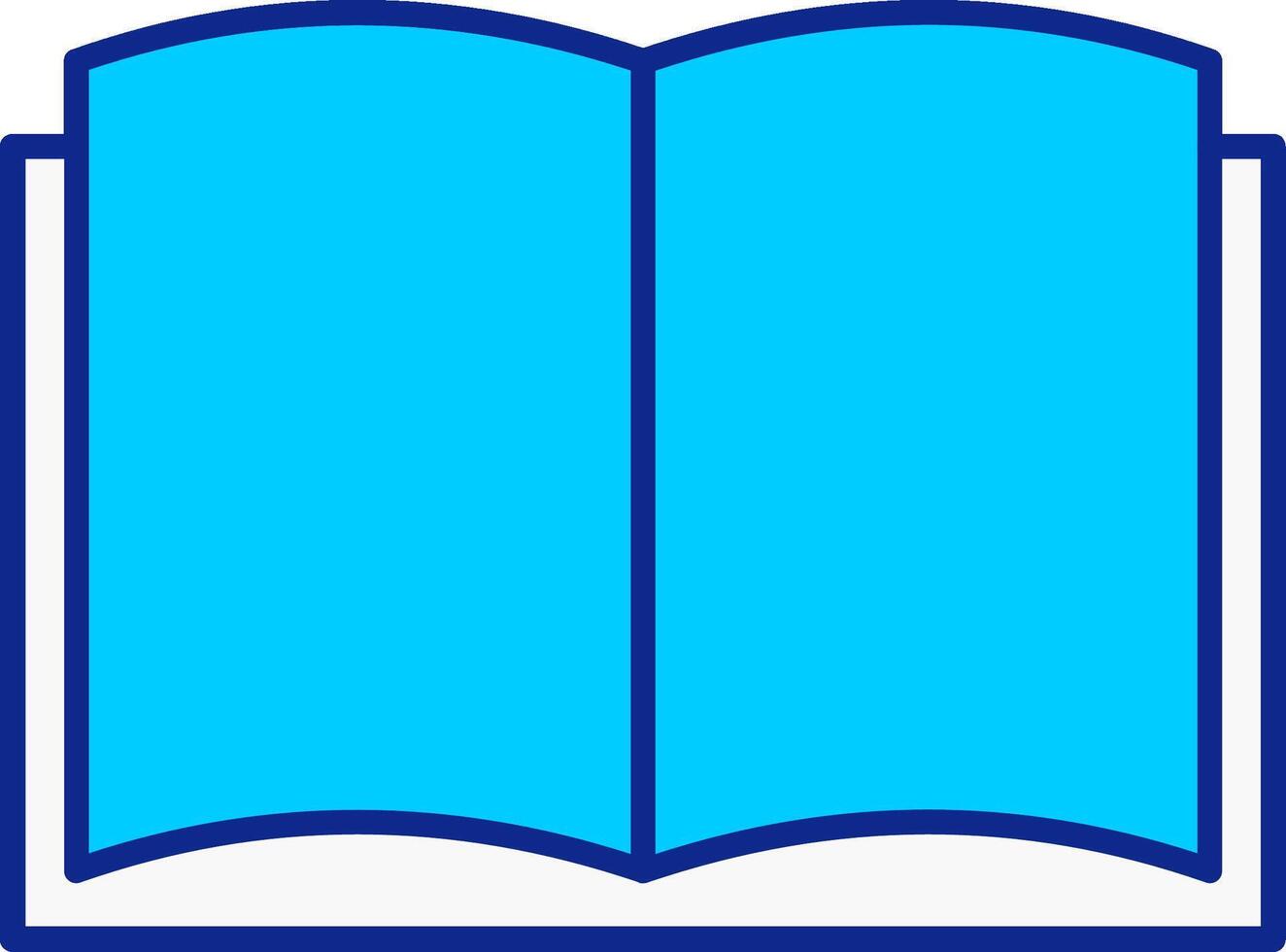 Art Book Blue Filled Icon vector