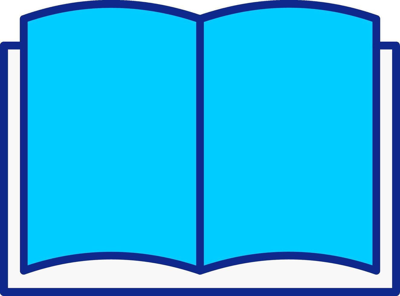 Arte libro azul lleno icono vector