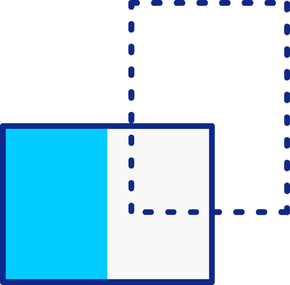Transform Blue Filled Icon vector