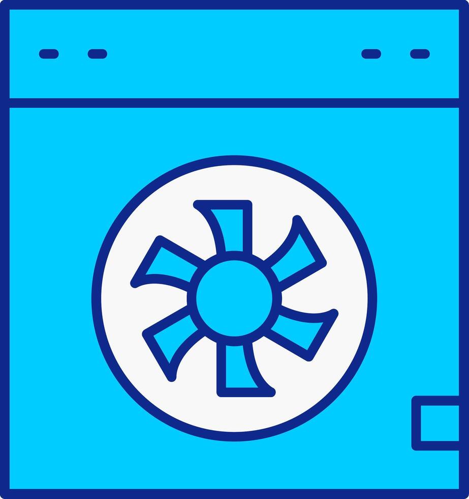 Cooler Blue Filled Icon vector
