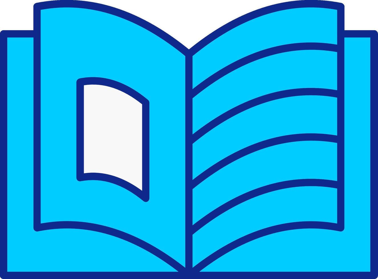 Storytelling Blue Filled Icon vector