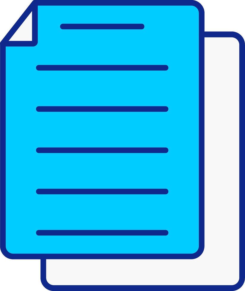 Task Blue Filled Icon vector