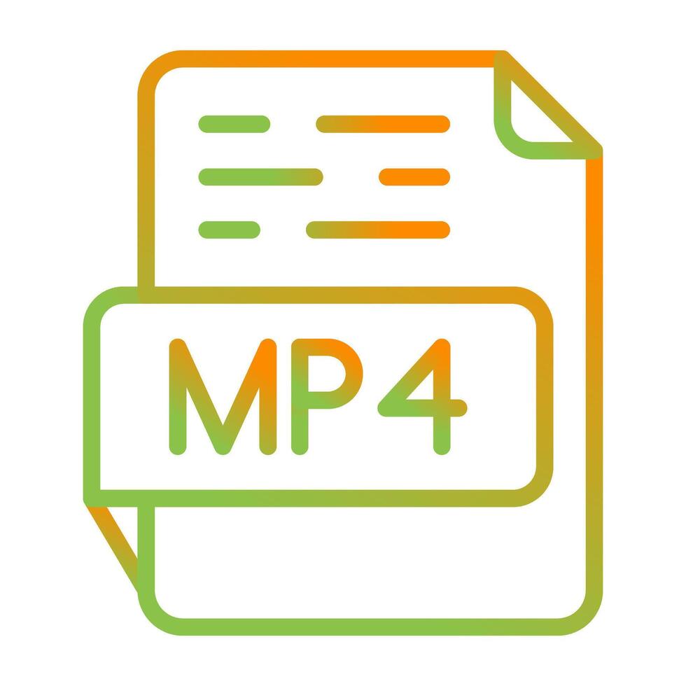 MP4 Vector Icon