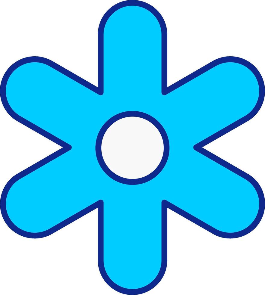 Hyacinth Blue Filled Icon vector