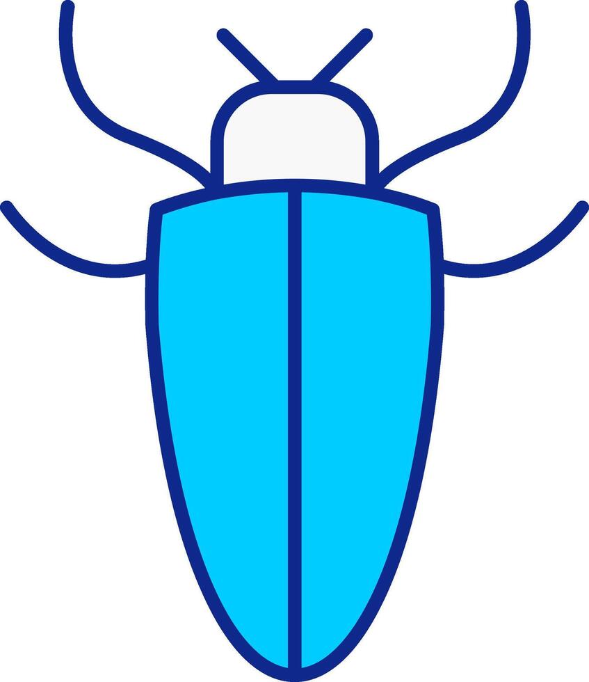 Insect Blue Filled Icon vector