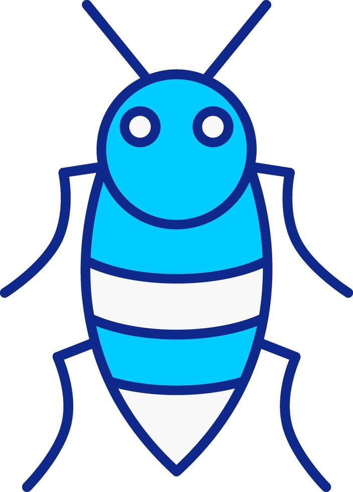 Insect Blue Filled Icon vector