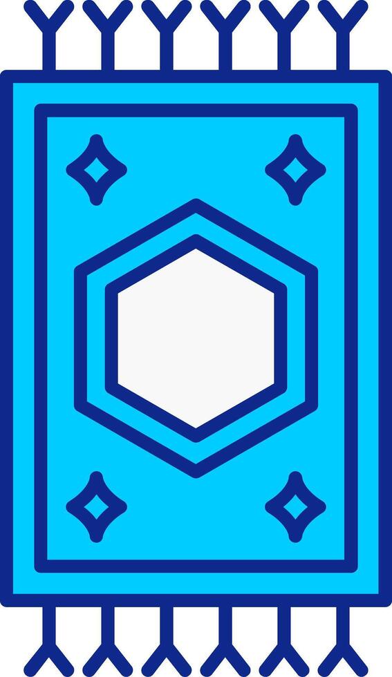 Carpet Blue Filled Icon vector
