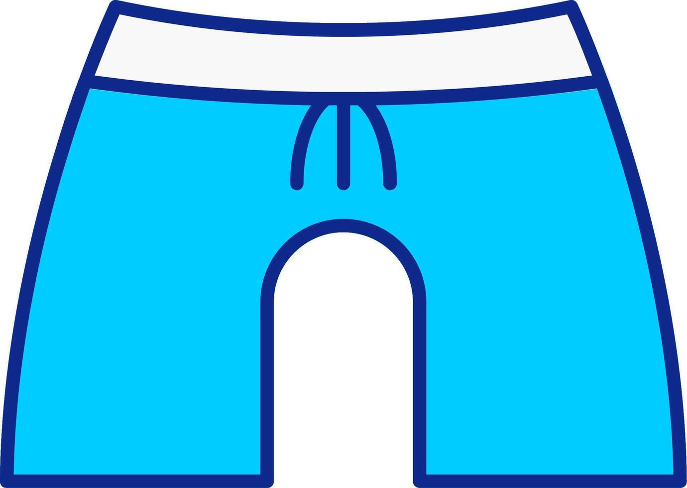 Boxer azul lleno icono vector