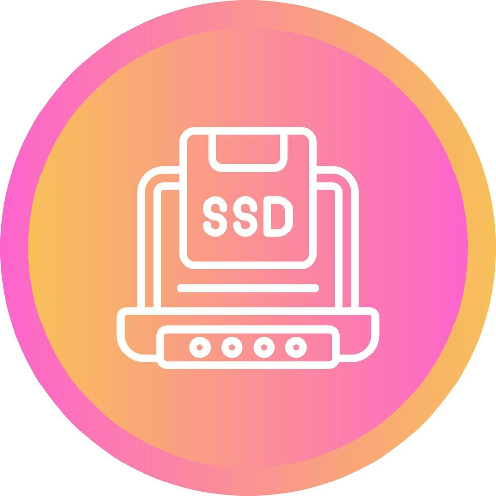 Solid State Drive Vector Icon