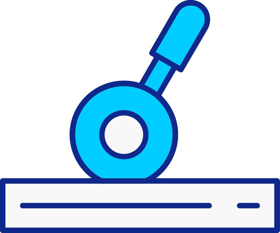 Control Lever Blue Filled Icon vector
