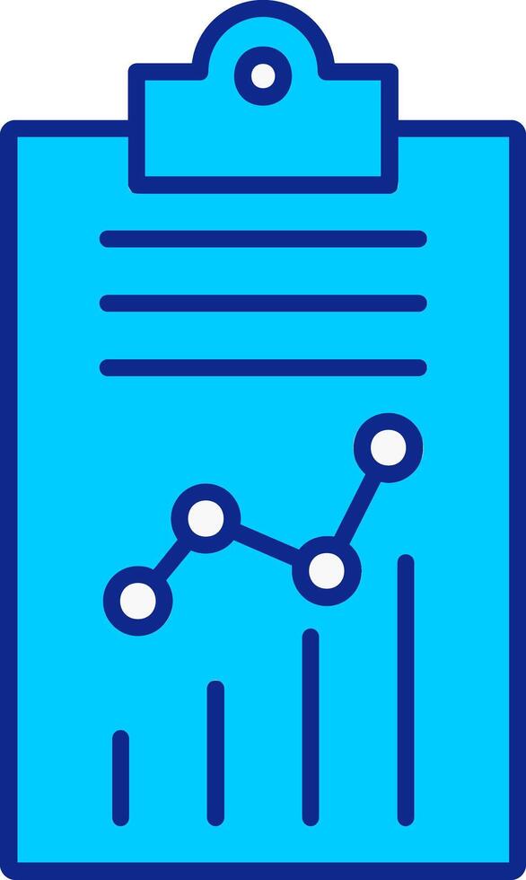 Report Blue Filled Icon vector